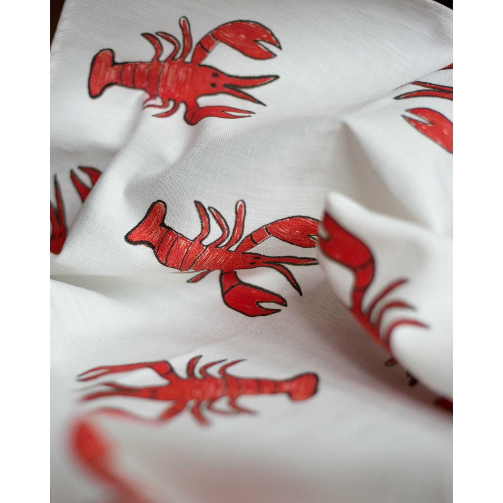 Lobster Tea Towel fabric